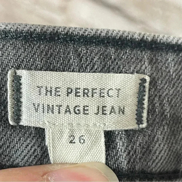 Madewell Women's Size 26 The Perfect Vintage Jeans Cosner Wash Knee Rip Edition - Picture 6 of 12